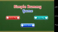 Simple Rummy Card Game Screen Shot 0