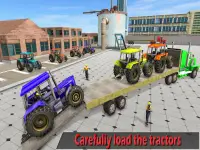 сельскохозяйственный трактор 3d транспорт Screen Shot 3