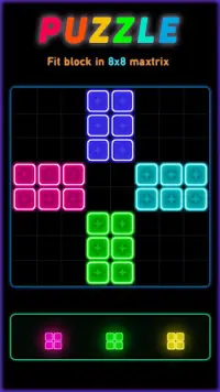 Block Puzzle Glow Style Screen Shot 0