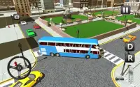 thành phố 3d xe buýt giả Screen Shot 1