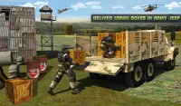 Offroad Tentara Transporter Truk Sopir Permainan Screen Shot 8
