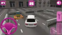 Chica  coche  Parking 3D Screen Shot 7