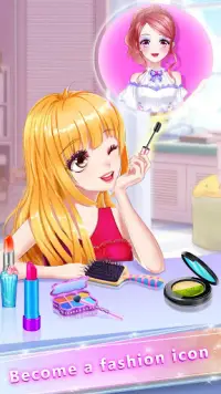 Anime Girl Fashion Makeup Screen Shot 0