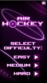 Glow Air Hockey: Classic Screen Shot 0