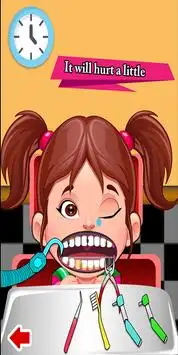 Little Baby Girl Sweet Dentist Kids Game Screen Shot 3