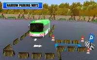 simulador de ônibus moderno estacionamento 3d Screen Shot 1