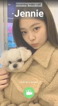 Jennie Kim Video Call Blackpink - Call Simulation Screen Shot 4