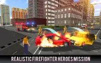 Firefighter Truck 911 Rescue: Emergency Driving Screen Shot 2