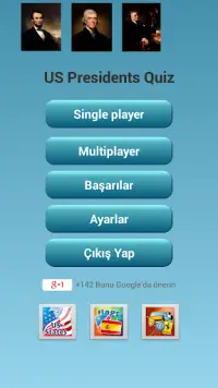 A.B.D Başkanları Quizi Screen Shot 0