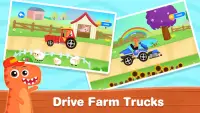 Dinosaur Farm Truck Drive Game Screen Shot 1