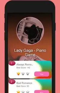 Lady Gaga Piano Game Screen Shot 0