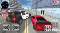 पुलिस और कार गेम सिम्युलेटर 3 डी Screen Shot 4