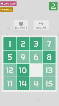 Puzzle 15 - A sliding puzzle game Screen Shot 0