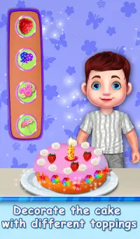Designer  Birthday Cake Bakery Cooking Game Screen Shot 2