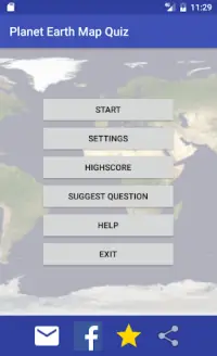 Planet Earth Map Quiz Screen Shot 2