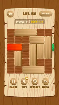 Unblock Red Wood - Puzzle Game Screen Shot 5