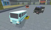 Blocky Bus Battle: Holo Rider 3D Screen Shot 0