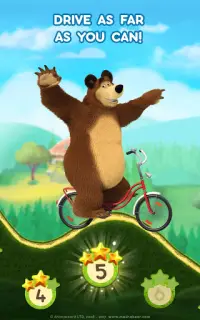 Masha dan Beruang: Game Balap Mobil untuk Anak Screen Shot 19