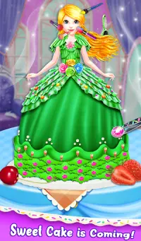 Doll cake decorating Cake Game Screen Shot 2