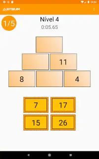 Pirâmides de números -  Jogo de matemática Screen Shot 14