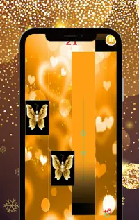 Gold Glitter ButterFly Piano Music Tiles  🎹 Screen Shot 2