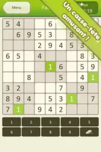 Sudoku gratuit - Bazile Screen Shot 1