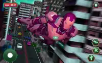 Super Hero Iron Machine Man Flying Rescue Mission Screen Shot 2
