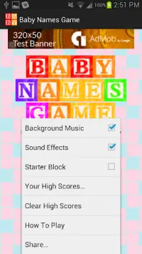 Baby Names Game Screen Shot 1