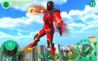 Transform Robot Flying Hero: Fire Hero Robot Games Screen Shot 9