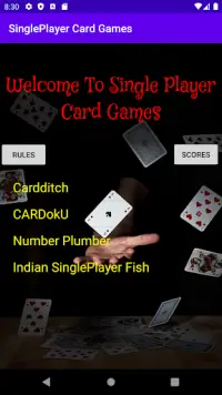 Single Player Card Games Screen Shot 0