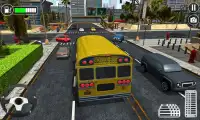 Simulador de condução de ônibus escolar 2018 Screen Shot 1