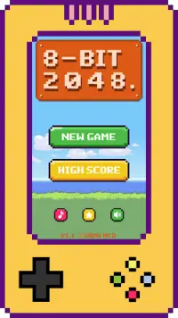 2048 game - 2048 with 8 bit Screen Shot 0