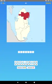 Qatar: Municipalities & Provinces Map Quiz Game Screen Shot 7
