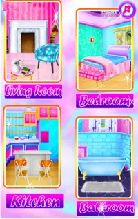 Modern Home Design Decoration Games Girls Screen Shot 1