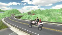 ATV Quad City Bike Taxi Sim 3d Screen Shot 11
