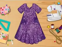 العاب بنات خياطة ملابس موضة - تعليم خياطة والتفصيل Screen Shot 1