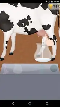 Leite de vaca fazenda jogo Screen Shot 0