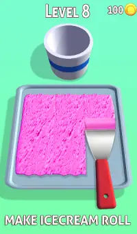 Ice Cream Rolls 3D Game Stir-Fried Frozen Desserts Screen Shot 11