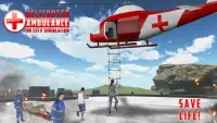 헬리콥터 구급차 3D 도시 시뮬레이터 Screen Shot 0
