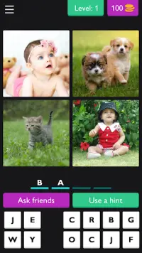 😉4 Pics 4 Letter Word: Puzzle👍👍 Screen Shot 0