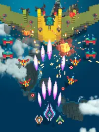 Sky Wings: Pixel Fighter 3D Screen Shot 11