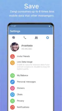 Zangi Messenger Screen Shot 3