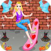 Spiel Mädchen Skater verkleiden sich für Mädchen