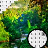 Forest Color By Number-Landscape Pixel Art