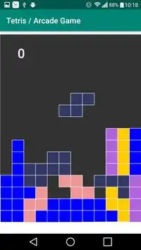 Tetris / Arcade Game Screen Shot 2
