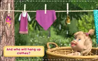 Masza i niedźwiedź-gry czyszczące dom dziewczynek Screen Shot 10