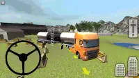 Rolnicze Ciężarówka 3D: Mleko Screen Shot 0