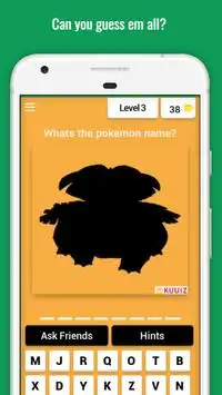 POKEMON QUIZ: Guess all gen 1 Pokemon Screen Shot 3