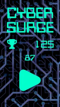 Cyber Surge - Simple Infinite Runner Game Screen Shot 0