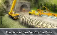 Simulador de construção de túnel ferroviário Screen Shot 1